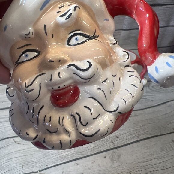 Santa 4 Matching Mugs Cups Handmade Vintage - Picture 6 of 9